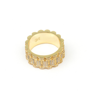 Encrusted Oyster Ring- Gold