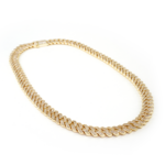Studded Curb Chain- Gold 12mm