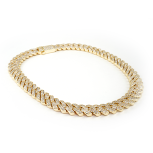 Studded Curb Chain- Gold 19mm