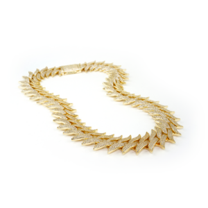 Studded Laurel Chain- Gold 30mm